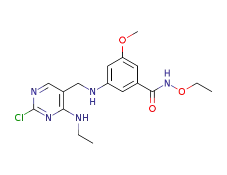 3-[(2-chloro-4-ethylamino-pyrimidin-5-ylmethyl)-amino]-N-ethoxy-5-methoxy-benzamide