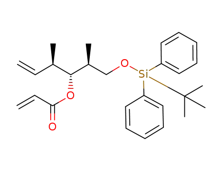 2-Propenoic acid,
(1R,2R)-1-[(1S)-2-[[(1,1-dimethylethyl)diphenylsilyl]oxy]-1-methylethyl]-2
-methyl-3-buten-1-yl ester