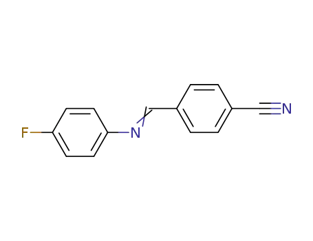 Molecular Structure of 39769-21-6 (Benzonitrile, 4-[[(4-fluorophenyl)imino]methyl]-)