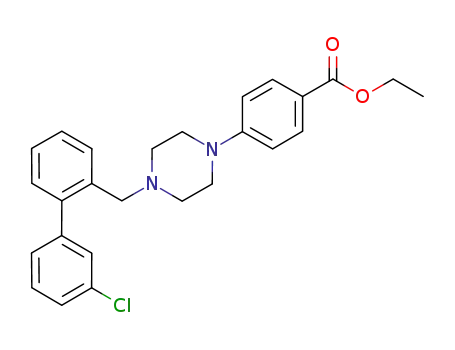 4-[4-(3'-chloro-biphenyl-2-ylmethyl)-piperazin-1-yl]-benzoic acid ethyl ester