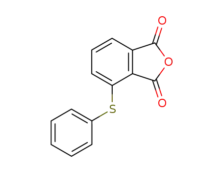 Molecular Structure of 18241-49-1 (1,3-Isobenzofurandione, 4-(phenylthio)-)
