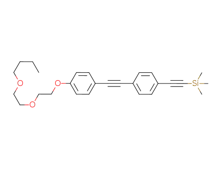Molecular Structure of 959927-99-2 (1-[2-(2-butoxyethoxy)ethoxy]-4-[4-(trimethylsilylethynyl)phenylethynyl]benzene)