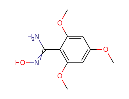 Molecular Structure of 160150-34-5 (N-HYDROXY-2,4,6-TRIMETHOXY-BENZAMIDINE)