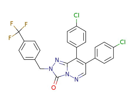 1,2,4-Triazolo[4,3-b]pyridazin-3(2H)-one, 7,8-bis(4-chlorophenyl)-2-[[4-(trifluoromethyl)phenyl]methyl]-