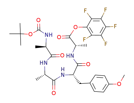 BOC-D-Ala-L-Ala-L-Tyr(OMe)-L-Ala-OC<sub>6</sub>F<sub>5</sub>