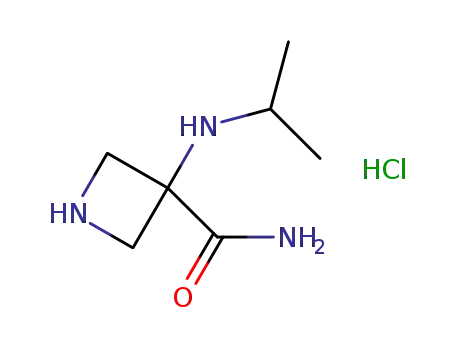 Molecular Structure of 736994-09-5 (3-(isopropylamino)azetidine-3-carboxamide hydrochloride)