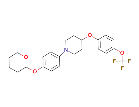 1-[4-(tetrahydropyran-2-yloxy)phenyl]-4-(4-trifluoromethoxyphenoxy)piperidine