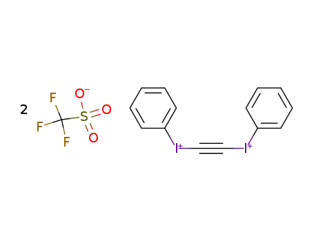 Molecular Structure of 129540-78-9 (bis<phenyl<<(trifluoromethyl)sulfonyl>oxy>iodo>acetylene)