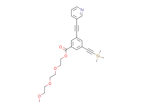 Molecular Structure of 852332-23-1 (3-ethynylpyridine-(C<sub>6</sub>H<sub>3</sub>(COO-Tg)-trimethylsilyl)