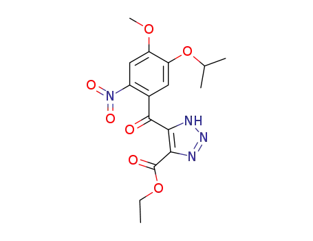 ethyl 5-(5-isopropoxy-4-methoxy-2-nitrobenzoyl)-1H-1,2,3-triazole-4-carboxylate