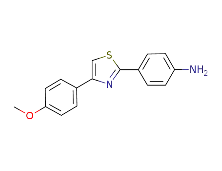 Molecular Structure of 749151-25-5 (4-(4-(4-methoxyphenyl)thiazol-2-yl)aniline)