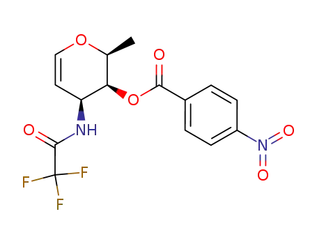 (2S,3S,4S)-2-methyl-3-(4-nitrobenzoyloxy)-4-trifluoracetamido-3,4-dihydro-2H-pyran