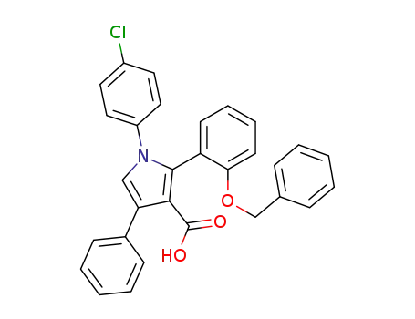 1-(4-chlorophenyl)-2-<2-(benzyloxy)phenyl>-4-phenylpyrrole-3-carboxylic acid