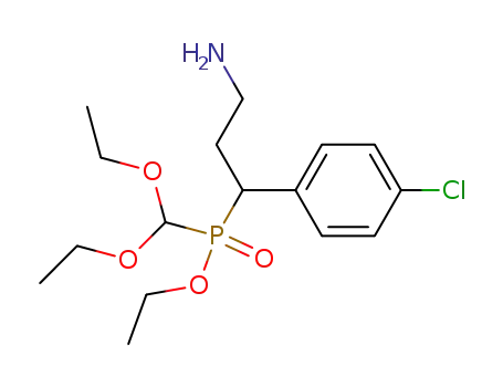 Phosphinic acid, [3-amino-1-(4-chlorophenyl)propyl](diethoxymethyl)-,
ethyl ester
