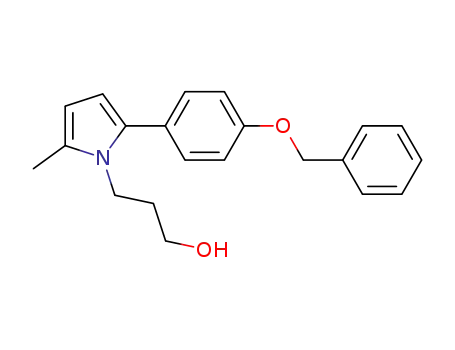 Molecular Structure of 376642-29-4 (3-[2-(4-benzyloxyphenyl)-5-methyl-1H-pyrrol-1-yl]propan-1-ol)