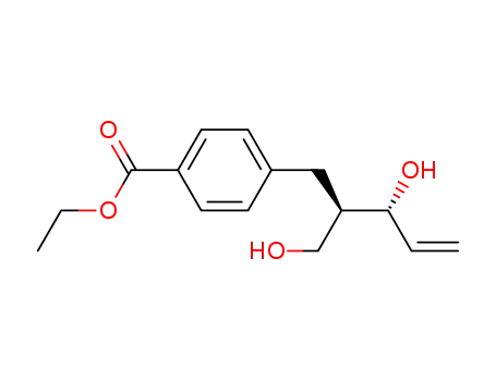 4-((2R,3R)-3-Hydroxy-2-hydroxymethyl-pent-4-enyl)-benzoic acid ethyl ester