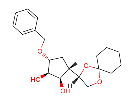 1,2-Cyclopentanediol,
3-[(2S)-1,4-dioxaspiro[4.5]dec-2-yl]-5-(phenylmethoxy)-,
(1R,2R,3S,5R)-