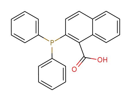 Molecular Structure of 178176-80-2 (2-DIPHENYLPHOSPHINO-1-NAPHTHOIC ACID)