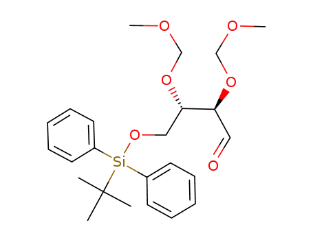 (2R,3S)-4-(tert-Butyl-diphenyl-silanyloxy)-2,3-bis-methoxymethoxy-butyraldehyde