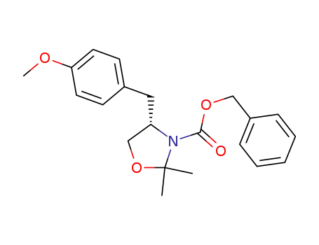 3-Oxazolidinecarboxylic acid,
4-[(4-methoxyphenyl)methyl]-2,2-dimethyl-, phenylmethyl ester, (S)-