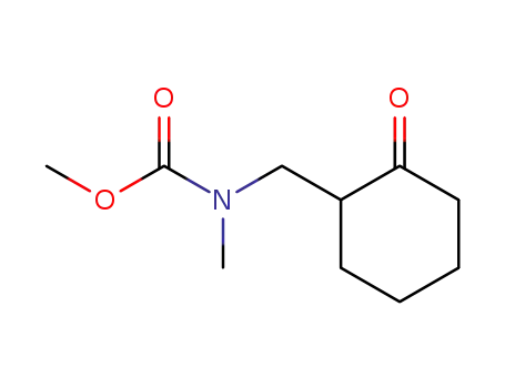 Molecular Structure of 76469-97-1 (Carbamic acid, methyl[(2-oxocyclohexyl)methyl]-, methyl ester)