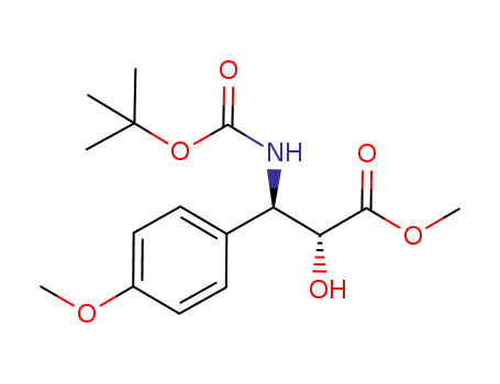 (2R,3R)-methyl 3-[N-(tert-butoxycarbonyl)amino]-2-hydroxy-3-(p-methoxyphenyl)propanoate