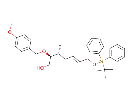 (2S,3R,5E)-7-(tert-butyldiphenylsilyloxy)-2-[(4-methoxyphenyl)methoxy]-3-methyl-5-hepten-1-ol