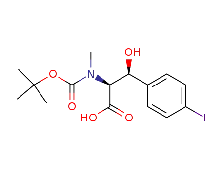 (2S,3S)-2-<N-<(tert-butyloxy)carbonyl>-N-methylamino>-3-hydroxy-3-(4-iodophenyl)propionic acid
