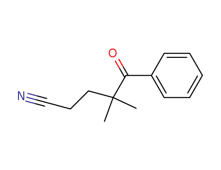 Molecular Structure of 4412-28-6 (4,4-dimethyl-5-oxo-5-phenylpentanenitrile)