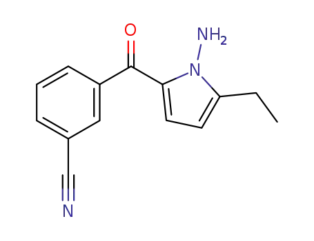3-[(1-amino-5-ethyl-1H-pyrrol-2-yl)-carbonyl]-benzonitrile