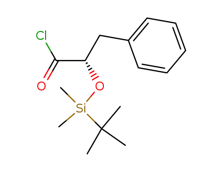 Benzenepropanoyl chloride, a-[[(1,1-dimethylethyl)dimethylsilyl]oxy]-,
(S)-
