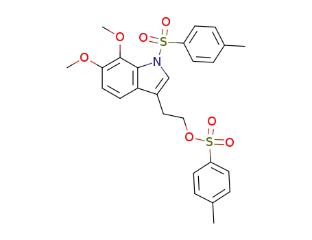 Toluene-4-sulfonic acid 2-[6,7-dimethoxy-1-(toluene-4-sulfonyl)-1H-indol-3-yl]-ethyl ester
