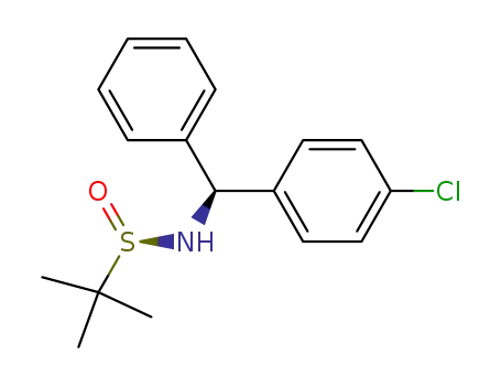(R<sub>S</sub>,S)-(1-(4-chlorophenyl)-1-phenylmethyl)-2-methylpropanesulfinamide