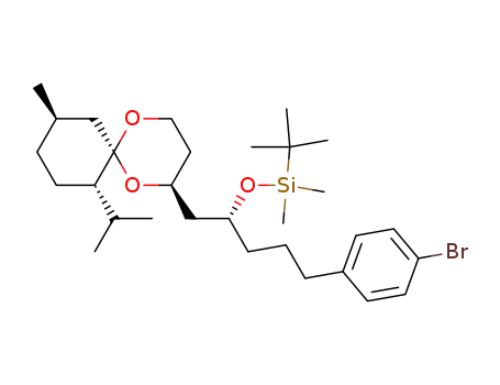 [(R)-4-(4-Bromo-phenyl)-1-((2S,6S,7S,10R)-7-isopropyl-10-methyl-1,5-dioxa-spiro[5.5]undec-2-ylmethyl)-butoxy]-tert-butyl-dimethyl-silane