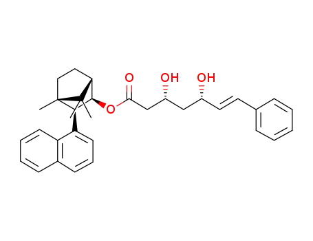 (4S)-4,7,7-trimethyl-3-exo-(1-naphthyl)bicyclo[2.2.1]heptan-2-exo-yl (3R,5S,6E)-3,5-dihydroxy-7-phenyl-6-heptenoate