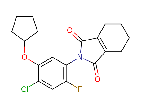 1H-Isoindole-1,3(2H)-dione, 2-[4-chloro-5-(cyclopentyloxy)-2-fluorophenyl]-4,5,6,7-tetrahydro-