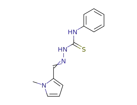 Molecular Structure of 31397-22-5 ((2E)-2-[(1-methyl-1H-pyrrol-2-yl)methylidene]-N-phenylhydrazinecarbothioamide)