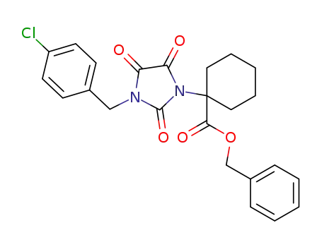 1-[3-(4-chloro-benzyl)-2,4,5-trioxo-imidazolidin-1-yl]-cyclohexanecarboxylic acid benzyl ester