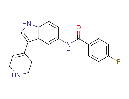 Benzamide, 4-fluoro-N-[3-(1,2,3,6-tetrahydro-4-pyridinyl)-1H-indol-5-yl]-