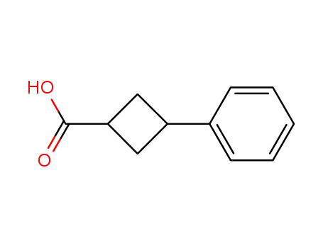 Molecular Structure of 66016-28-2 (3-Phenylcyclobutanecarboxylic acid)