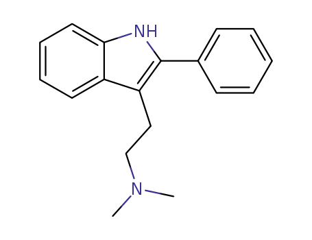 Molecular Structure of 4560-13-8 (dimethyl-[2-(2-phenyl-indol-3-yl)-ethyl]-amine)