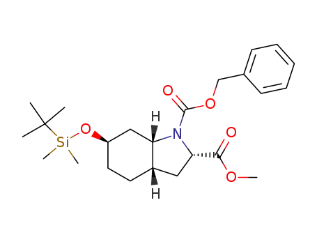 (2S,3aS,6R,7aS)-6-(tert-butyldimethylsiloxy)-2,3,3a,4,5,6,7,7a-octahydroindole-1,2-dicarboxylic acid 1-benzyl ester 2-methyl ester