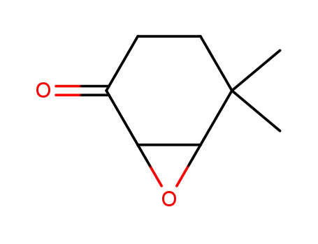 Molecular Structure of 1074-26-6 (7-Oxabicyclo[4.1.0]heptan-2-one, 5,5-dimethyl-)