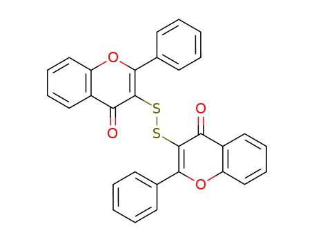 4H-1-Benzopyran-4-one, 3,3'-dithiobis[2-phenyl-