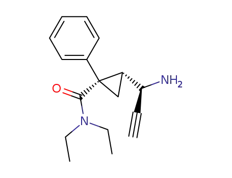 (1S,2R)-2-((R)-1-Amino-prop-2-ynyl)-1-phenyl-cyclopropanecarboxylic acid diethylamide