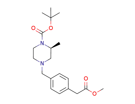 1-피페라진카르복실산, 4-[[4-(2-메톡시-2-옥소에틸)페닐]메틸]-2-메틸-, 1,1-디메틸에틸 에스테르, (2S)-