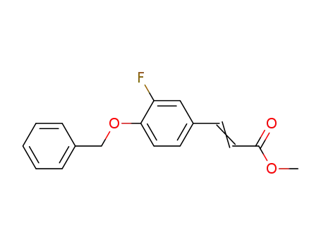 2-Propenoic acid, 3-[3-fluoro-4-(phenylmethoxy)phenyl]-, methyl ester