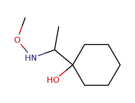 Molecular Structure of 134023-82-8 (1-(1-Methoxyamino-ethyl)-cyclohexanol)