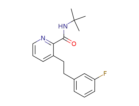 3-[2-(3-fluorophenyl)ethyl]-N-(1,1-dimethylethyl)-2-pyridine carboxamide