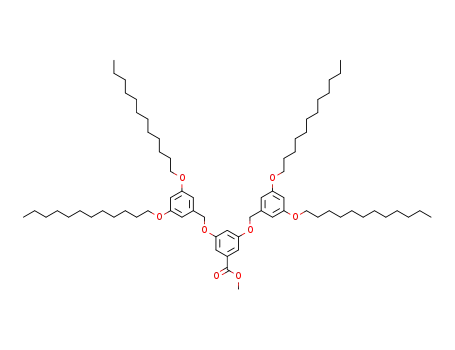 Molecular Structure of 919474-94-5 (Benzoic acid, 3,5-bis[[3,5-bis(dodecyloxy)phenyl]methoxy]-, methyl
ester)